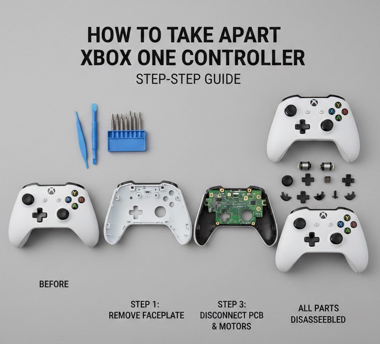 how to take apart xbox one controller