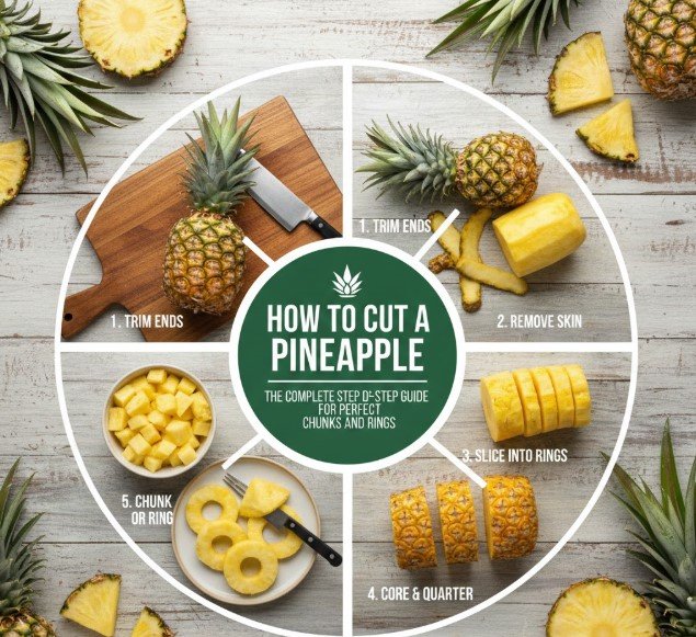 how to cut a pineapple