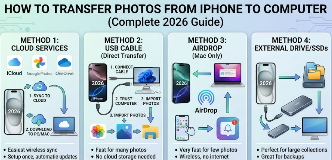 How to Transfer Photos from iPhone to Computer