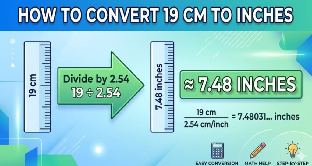 How to Convert 19 cm to Inches | Step-by-Step Guide 19 cm to Inches