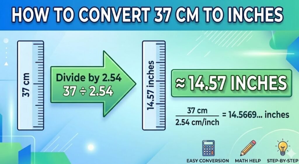 37 cm to Inches