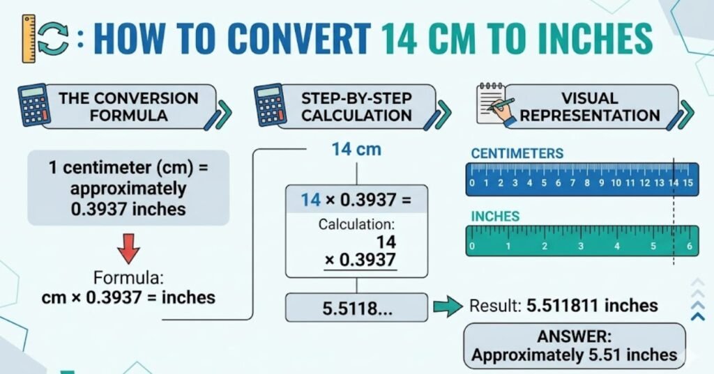 14 cm to Inches